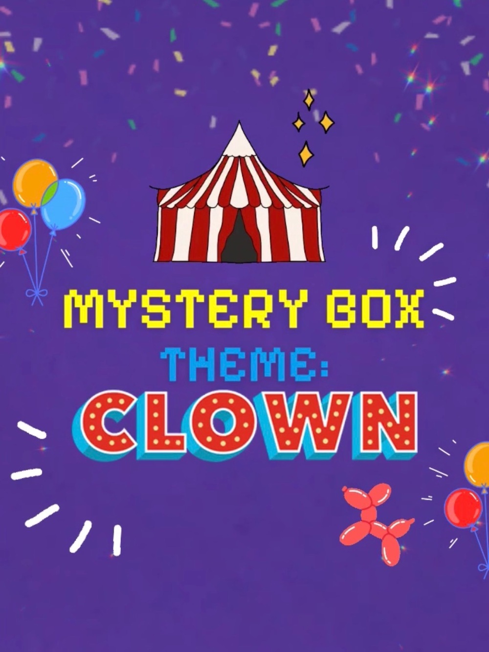 Clown Themed Accessories Mystery Box (Small) 🎪